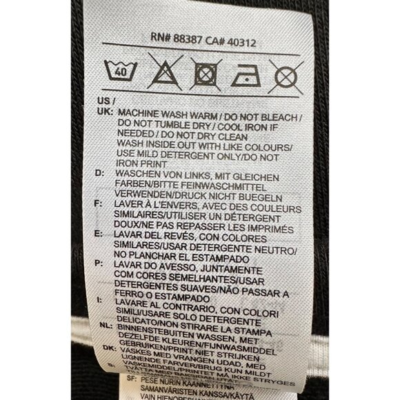 Adidas Crewneck Sweatshirt Women Large Black Logo Loose Fitting Graphic Boxy - Picture 7 of 9